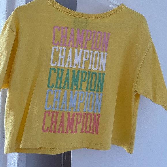 yellow crop champion tee - Picture 2 of 2